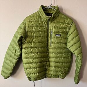 Patagonia Olive Green Puffer Jacket Pullover Size Small